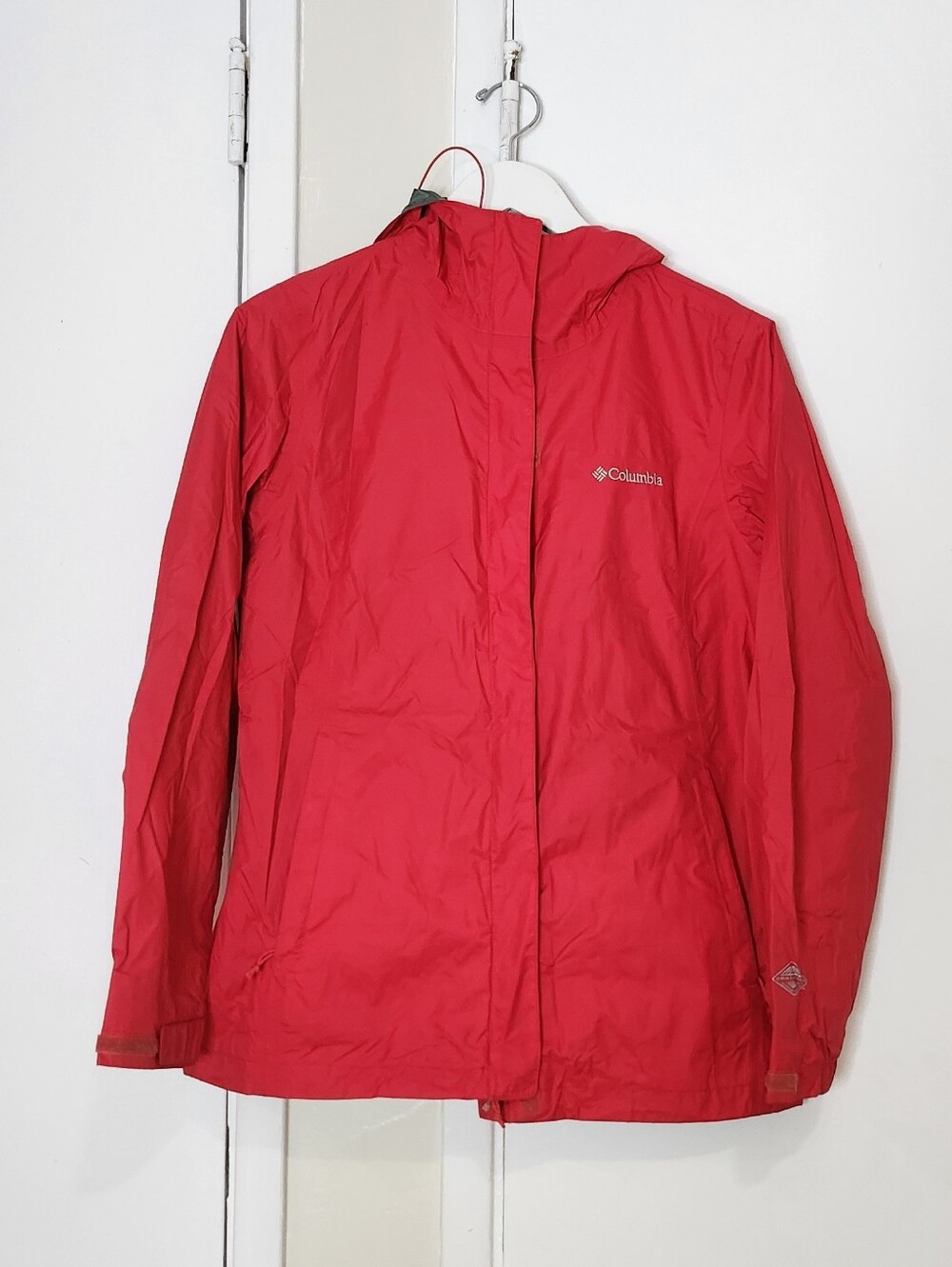 Columbia womens Waterproof Bright Red color Rain Jacket
